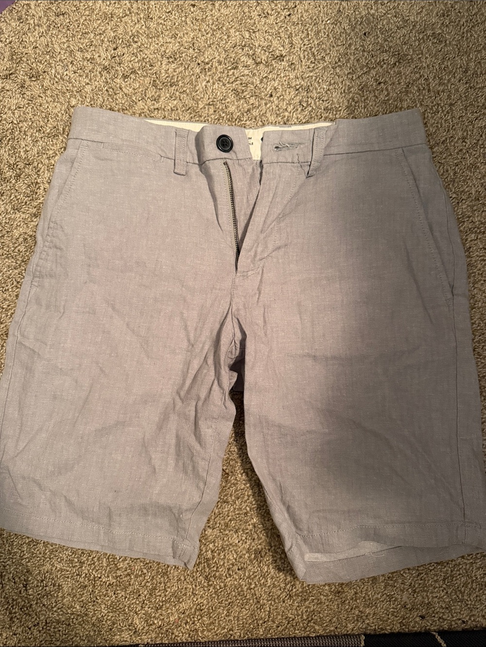 2/$25 Old Navy Light Gray Flat-Front Men's Shorts